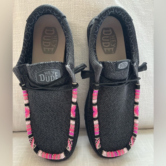 Custom Hey Dude slippers Wally Sox wide size 11. - Picture 1 of 8
